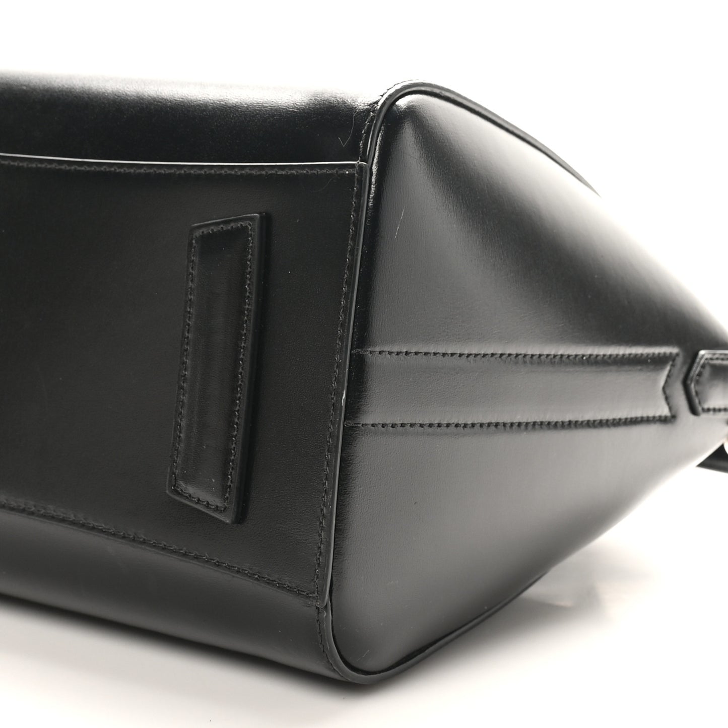 Shiny Lord Calfskin Small Antigona Black