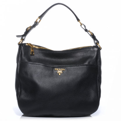 Prada Vitello Daino Shoulder Bag Nero Black 1 of 9