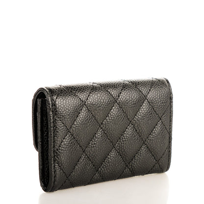 Chanel Caviar Quilted Flap Card Holder Black 3 of 16