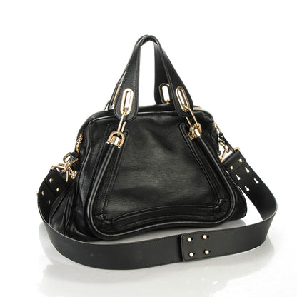 Chloe Calfskin Medium Military Paraty Black 3 of 8
