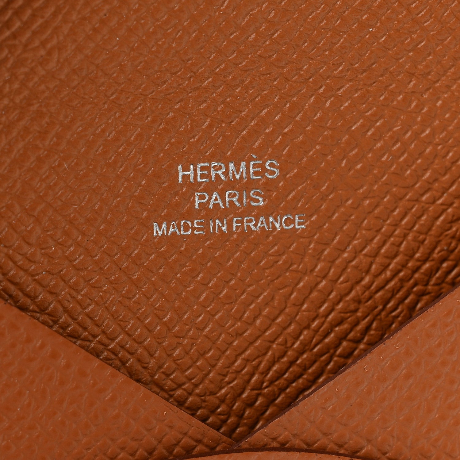 Hermes Epsom Calvi Card Case Gold 6 of 7