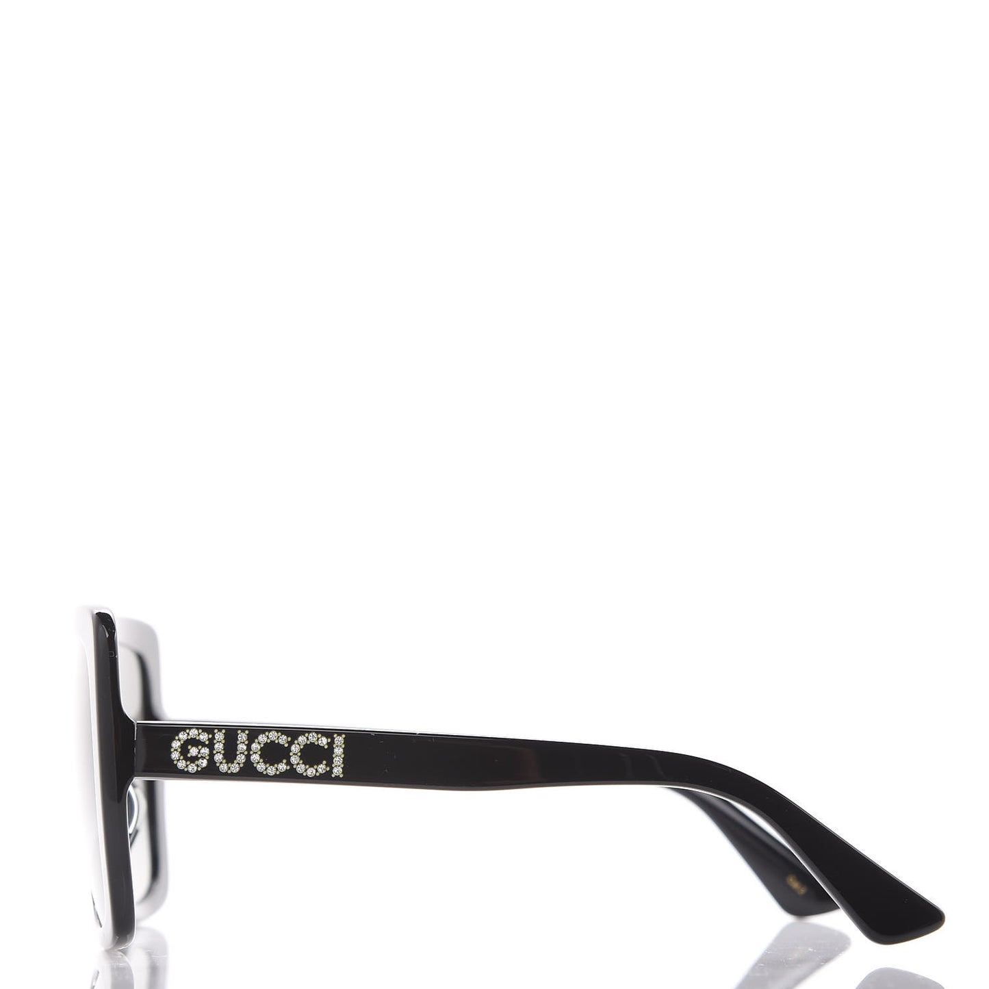 Crystal Square Frame GG Sunglasses GG0418S Black