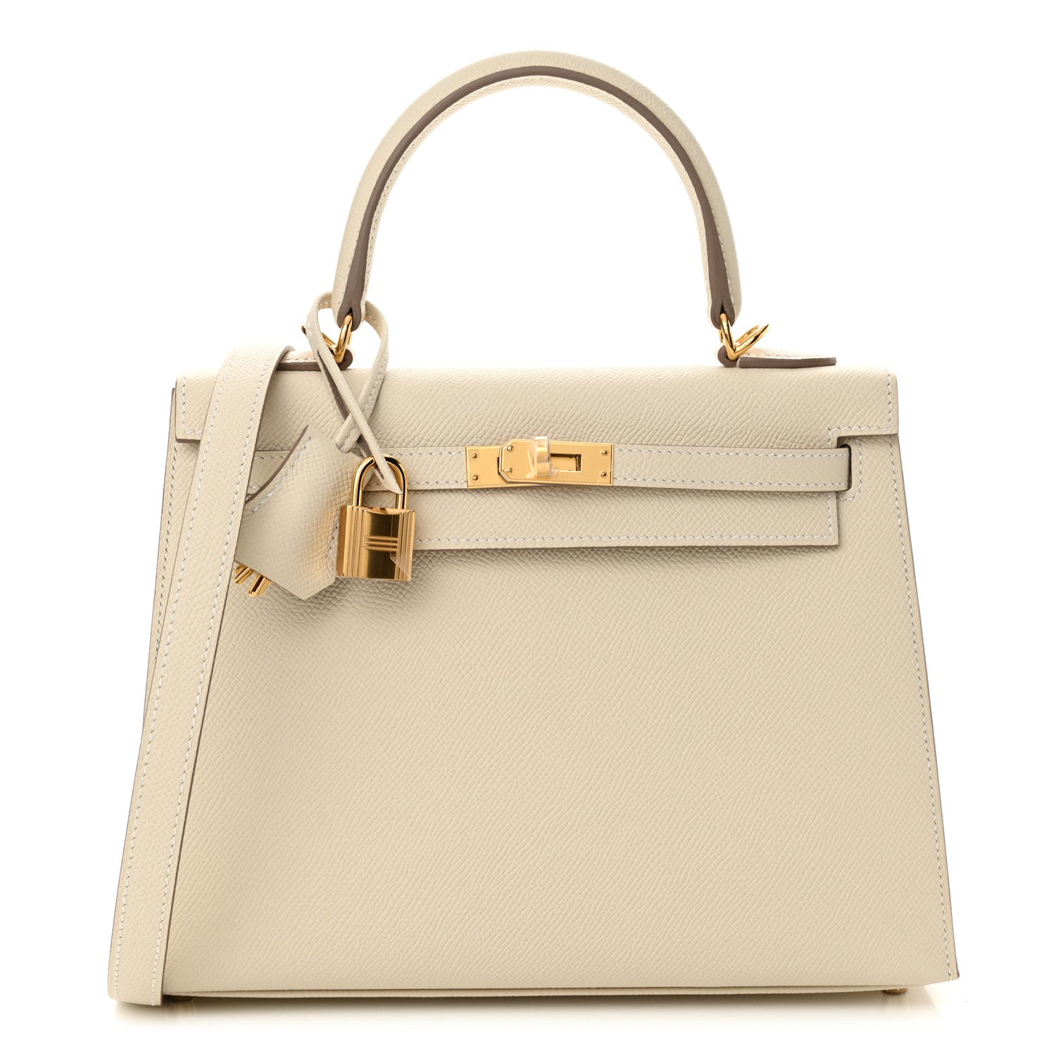 Hermes Epsom Kelly Sellier 25 Craie 1 of 11
