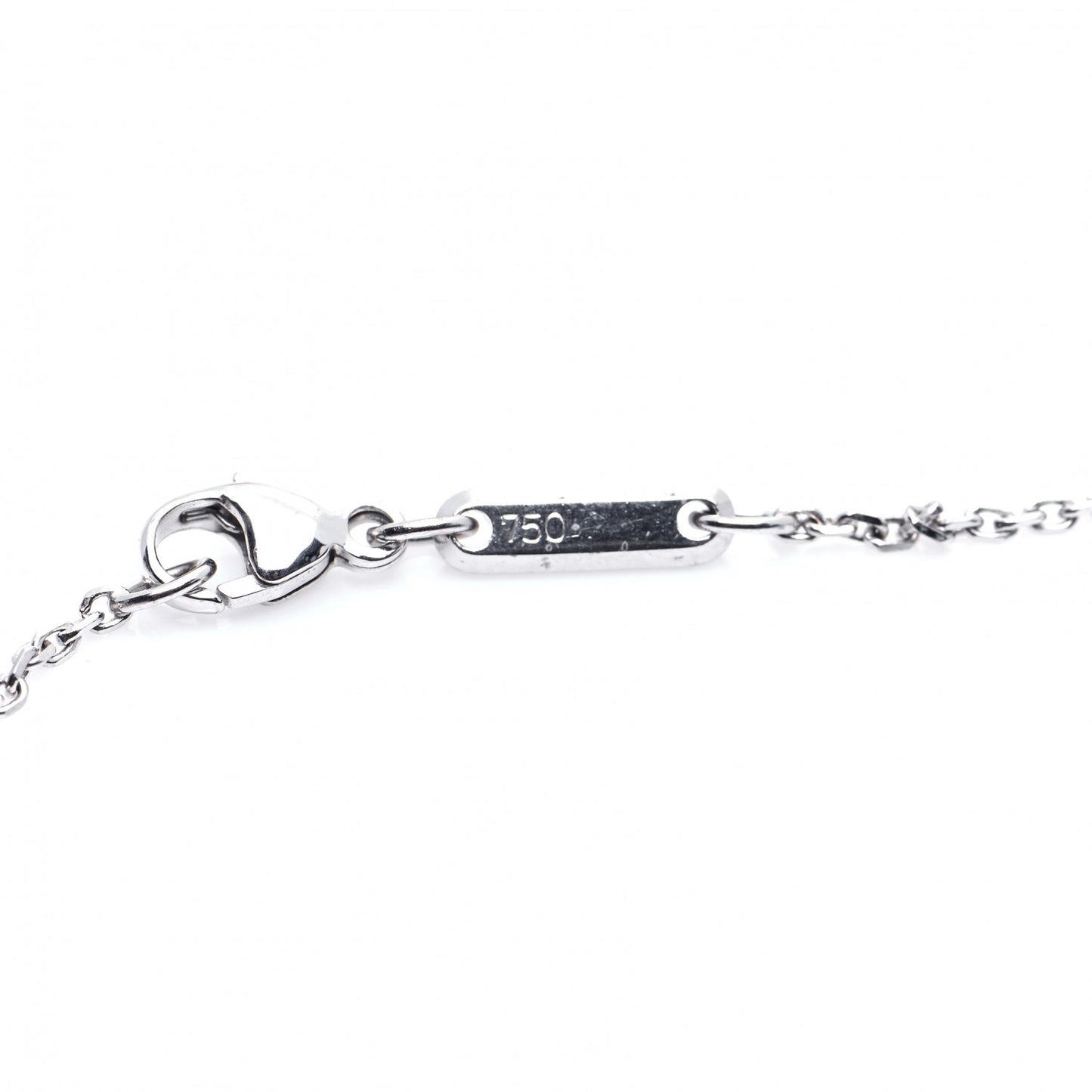 18K White Pink Gold Happy Diamond Heart Drop Necklace