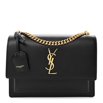 Saint Laurent Calfskin Medium Monogram Sunset Black 1 of 11