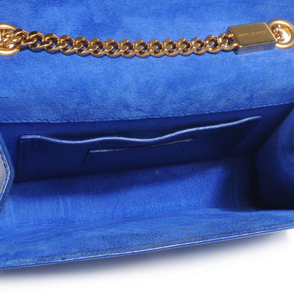 Saint Laurent Textured Leather Small Classic Monogramme Royal Blue 5 of 10