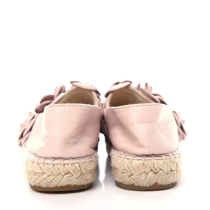 Chanel Lambskin Camellia CC Espadrilles 36 Pink 7 of 10