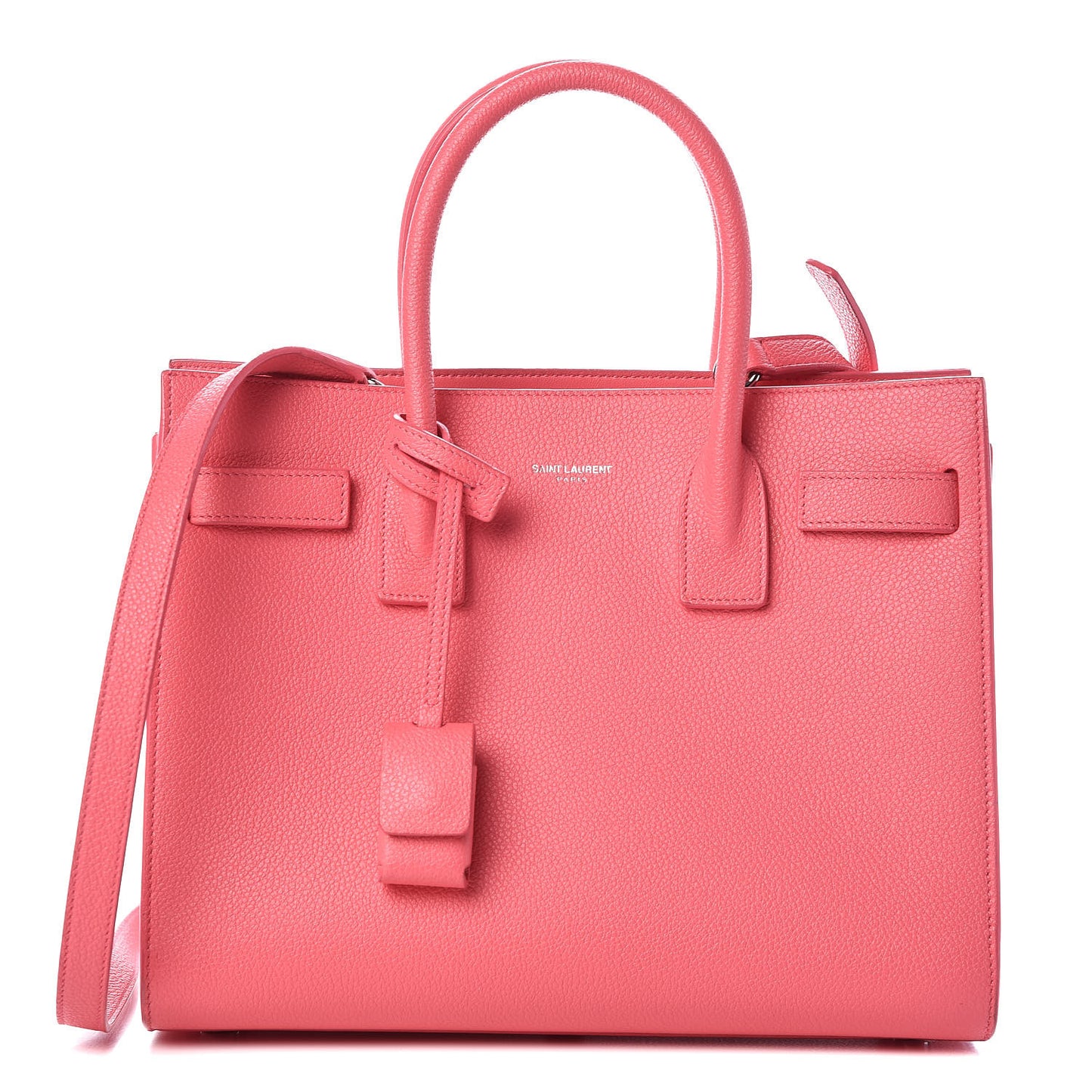 Grained Calfskin Baby Sac De Jour Rose Clair
