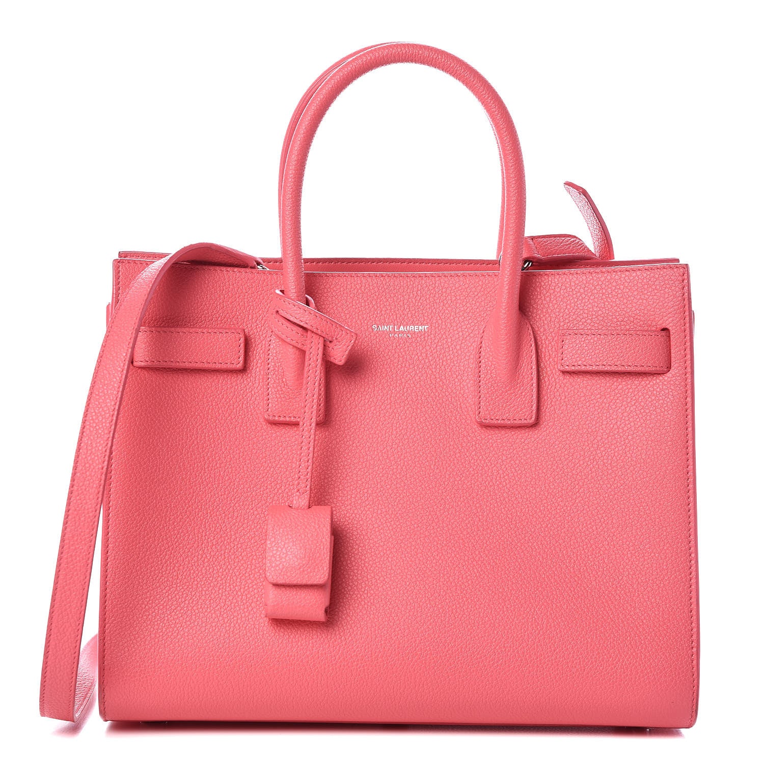 Saint Laurent Grained Calfskin Baby Sac De Jour Rose Clair 1 of 17