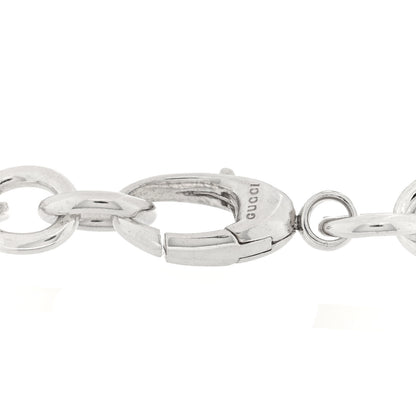 Gucci Sterling Silver G Heart Charm Link Bracelet 3 of 3