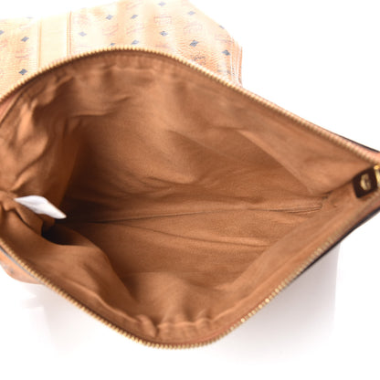 MCM Visetos Medium Liz Reversible Shopper Tote Cognac 14 of 17