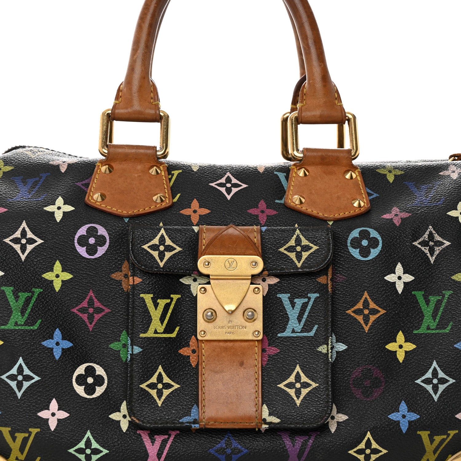 Louis Vuitton Monogram Multicolor Speedy 30 Black 7 of 27
