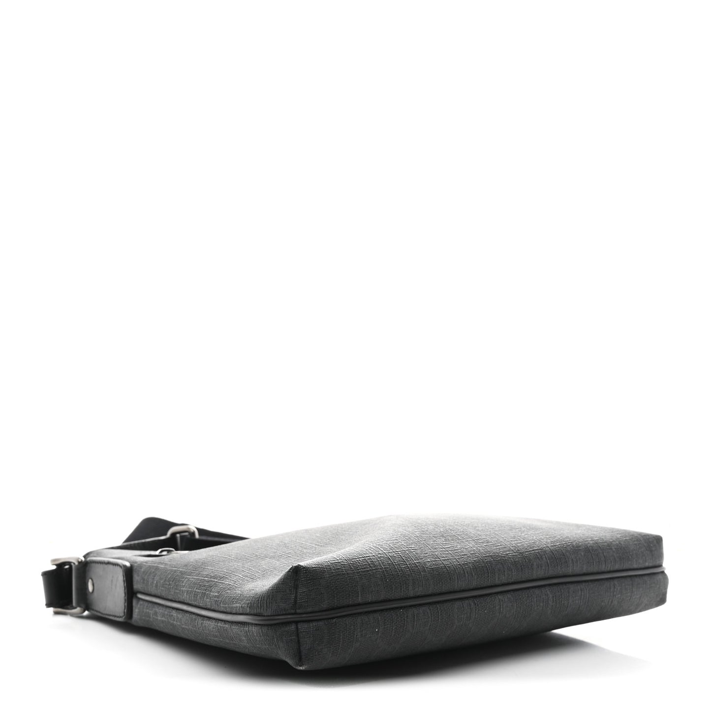 GG Supreme Monogram Crossbody Messenger Bag Black Grey