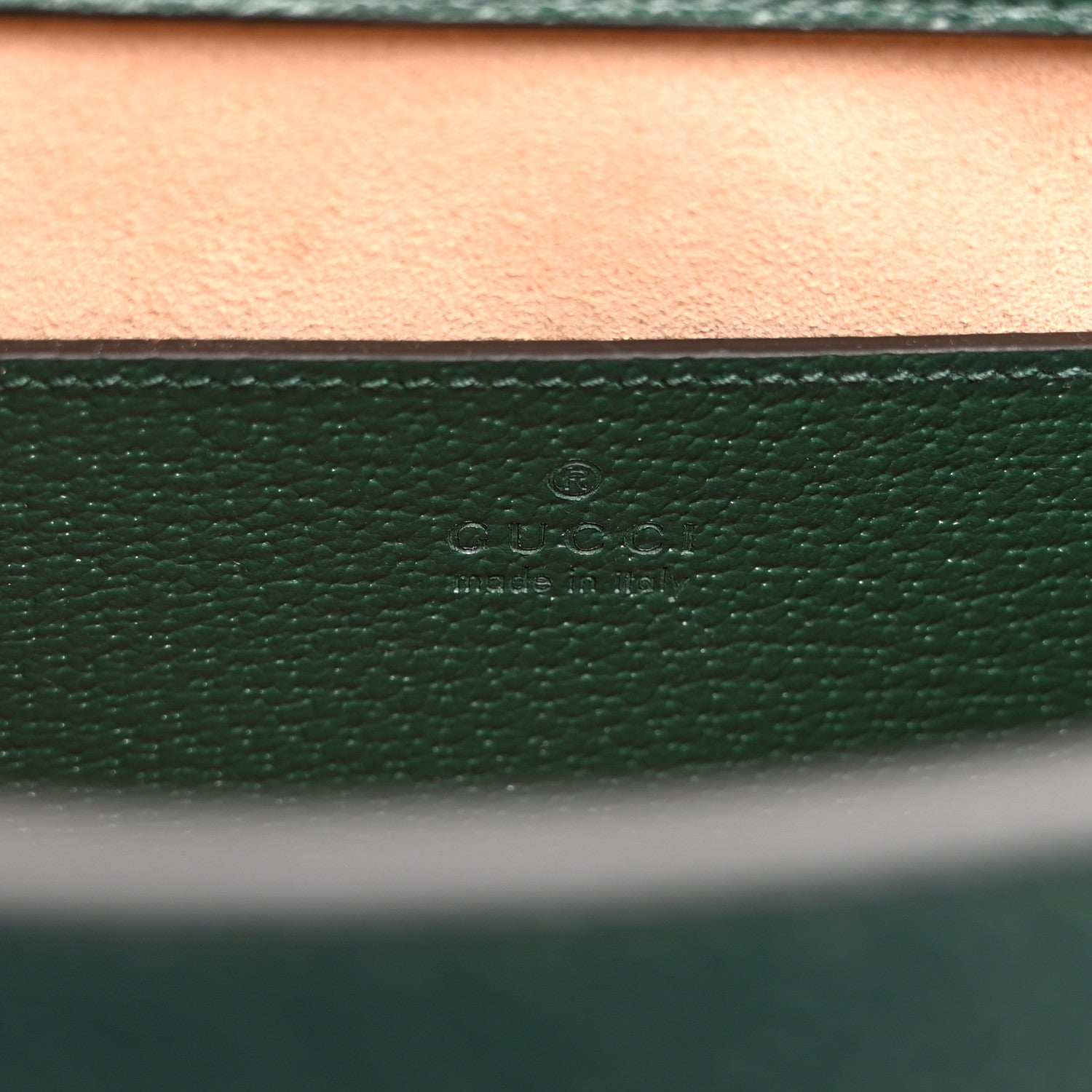 Gucci Textured Dollar Calfskin Web Small Diana Tote Bag Vintage Green Powder Pink 6 of 10