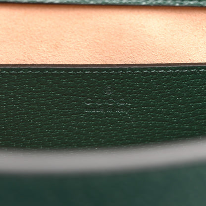 Gucci Textured Dollar Calfskin Web Small Diana Tote Bag Vintage Green Powder Pink 6 of 10