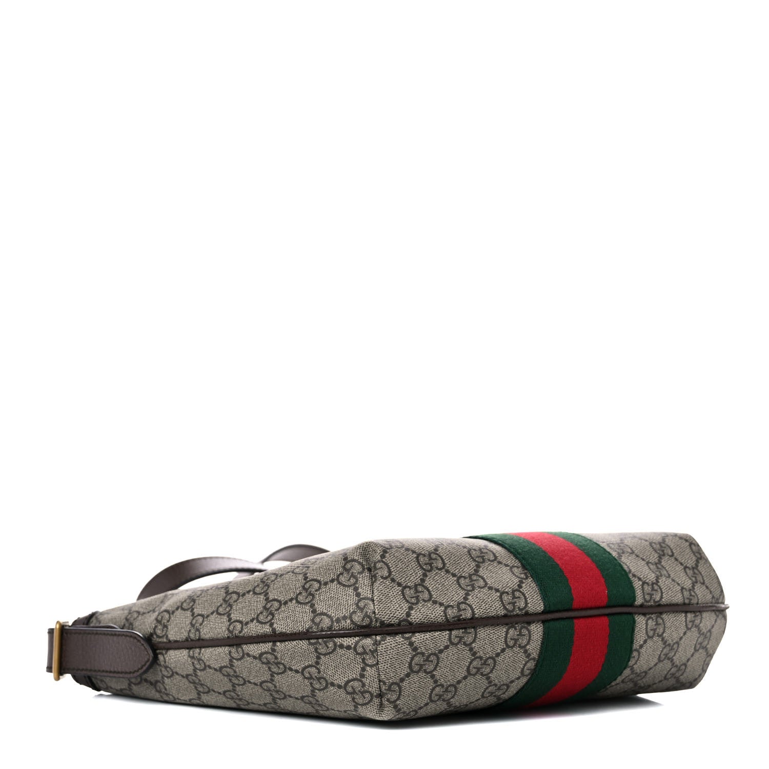 Gucci GG Supreme Monogram Web Small Ophidia Half Moon Hobo Brown 2 of 10