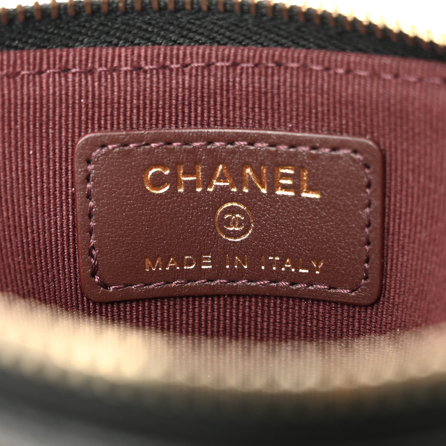 Chanel Caviar Quilted Zip Card Holder Wallet Black 6 of 8