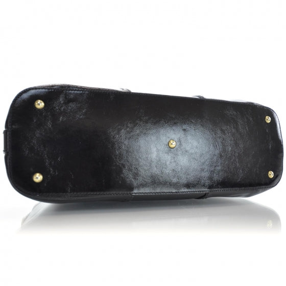 Saint Laurent Patent Leather Oversized Muse Black 6 of 9