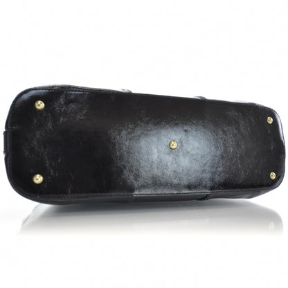 Saint Laurent Patent Leather Oversized Muse Black 6 of 9
