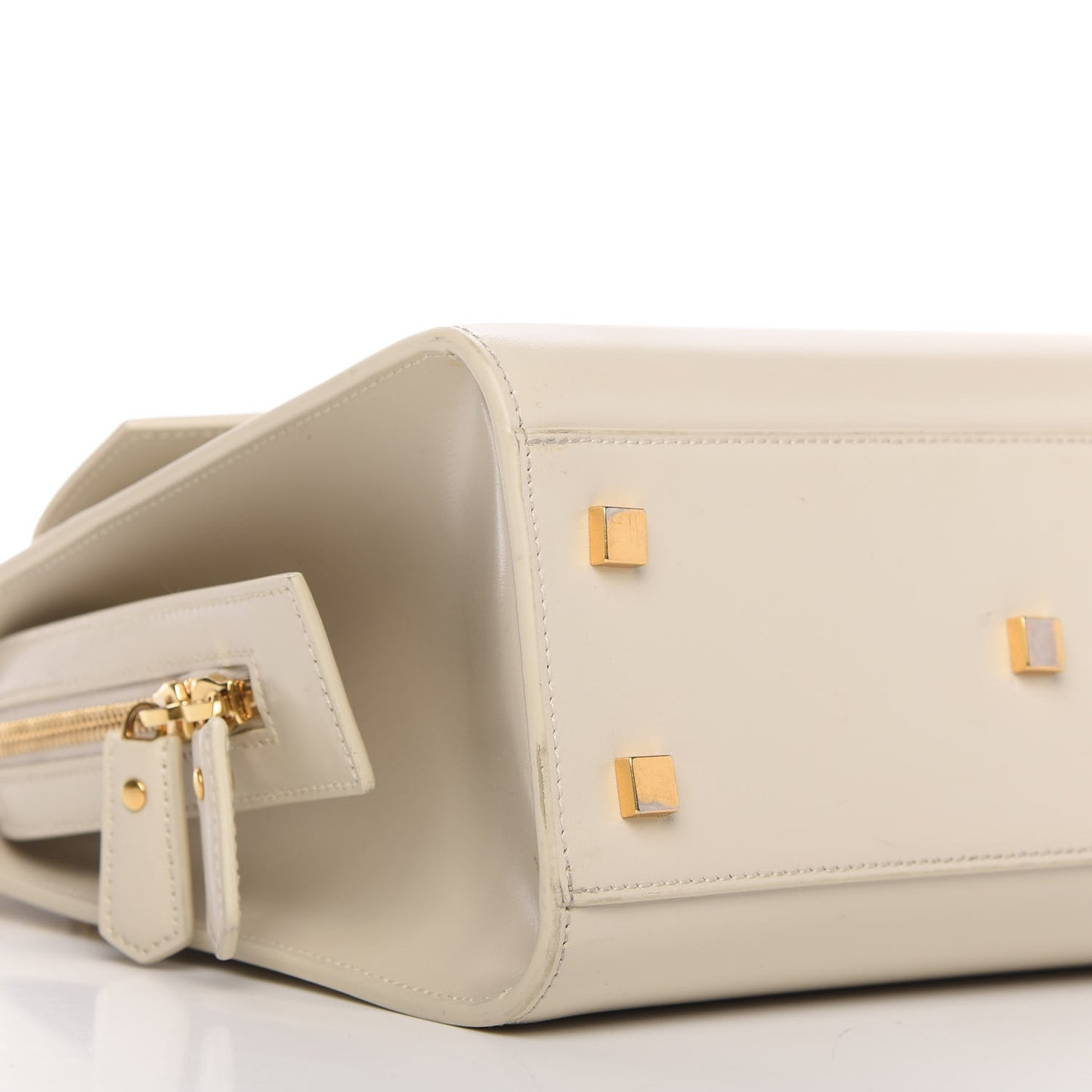 Shiny Calfskin Small Uptown Tote Porcellana