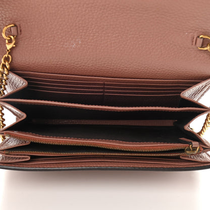 Gucci Cellarius Calfskin GG Marmont Chain Wallet Rosy Phard 5 of 13