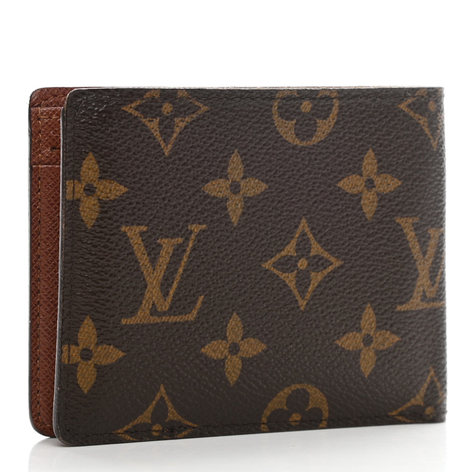 Louis Vuitton Monogram Mens Porte-Billets 3 Card Billfold Wallet 3 of 10