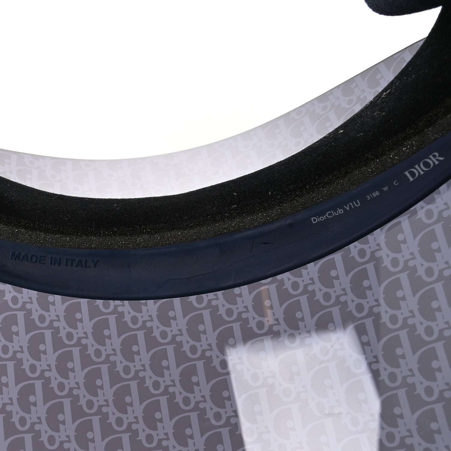 Christian Dior Oblique DiorClub V1U Sun Visor Blue 8 of 10