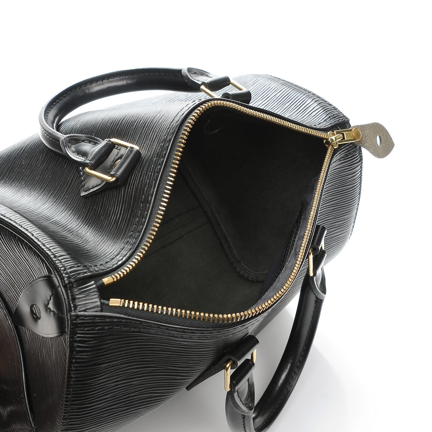 Louis Vuitton Epi Speedy 25 Black 6 of 7