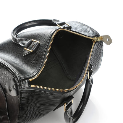 Louis Vuitton Epi Speedy 25 Black 6 of 7