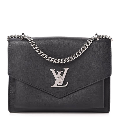 Louis Vuitton Soft Calfskin My Lockme Chain Bag BB Black 1 of 10