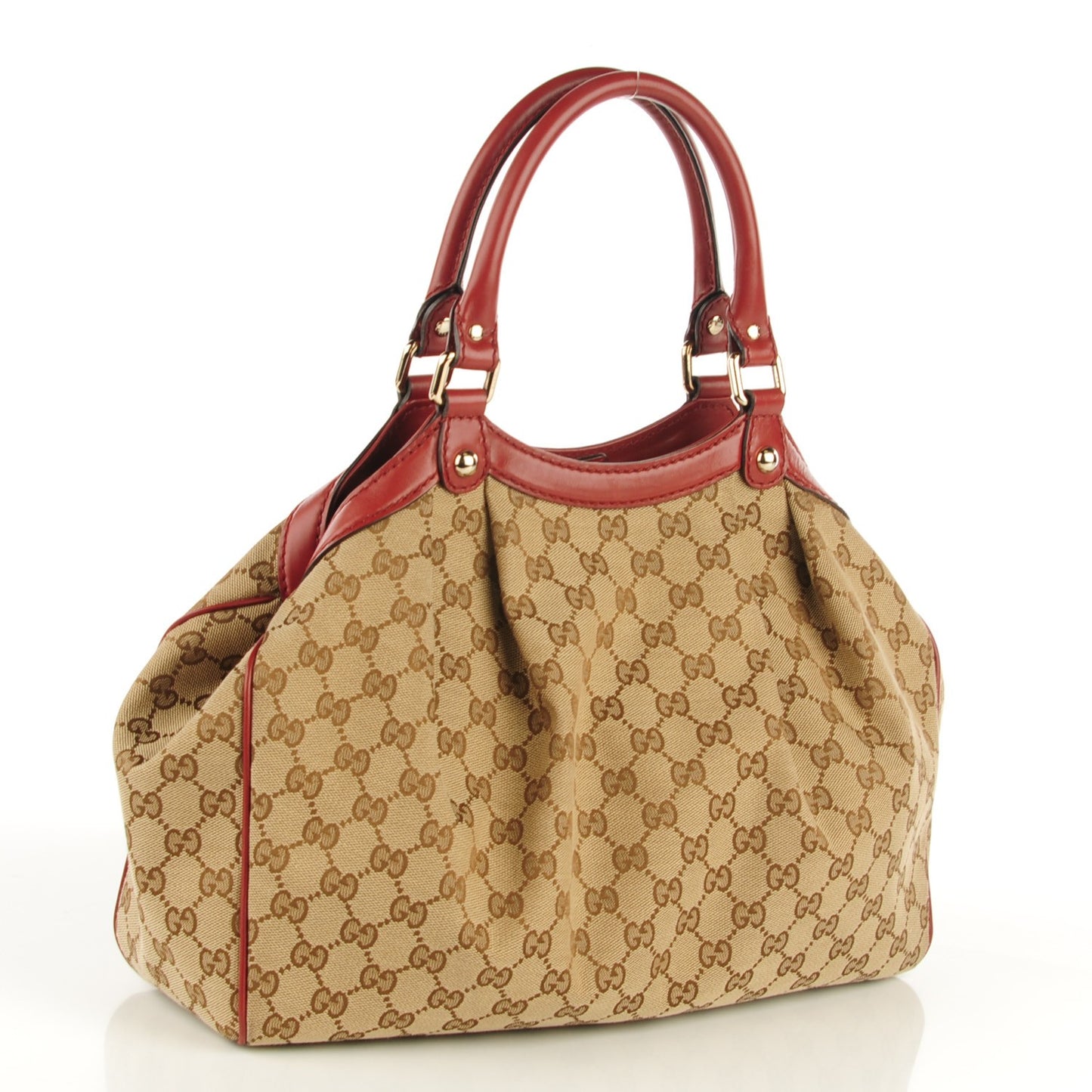 Monogram Medium Sukey Tote Dark Red