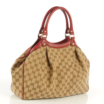 Gucci Monogram Medium Sukey Tote Dark Red 3 of 7