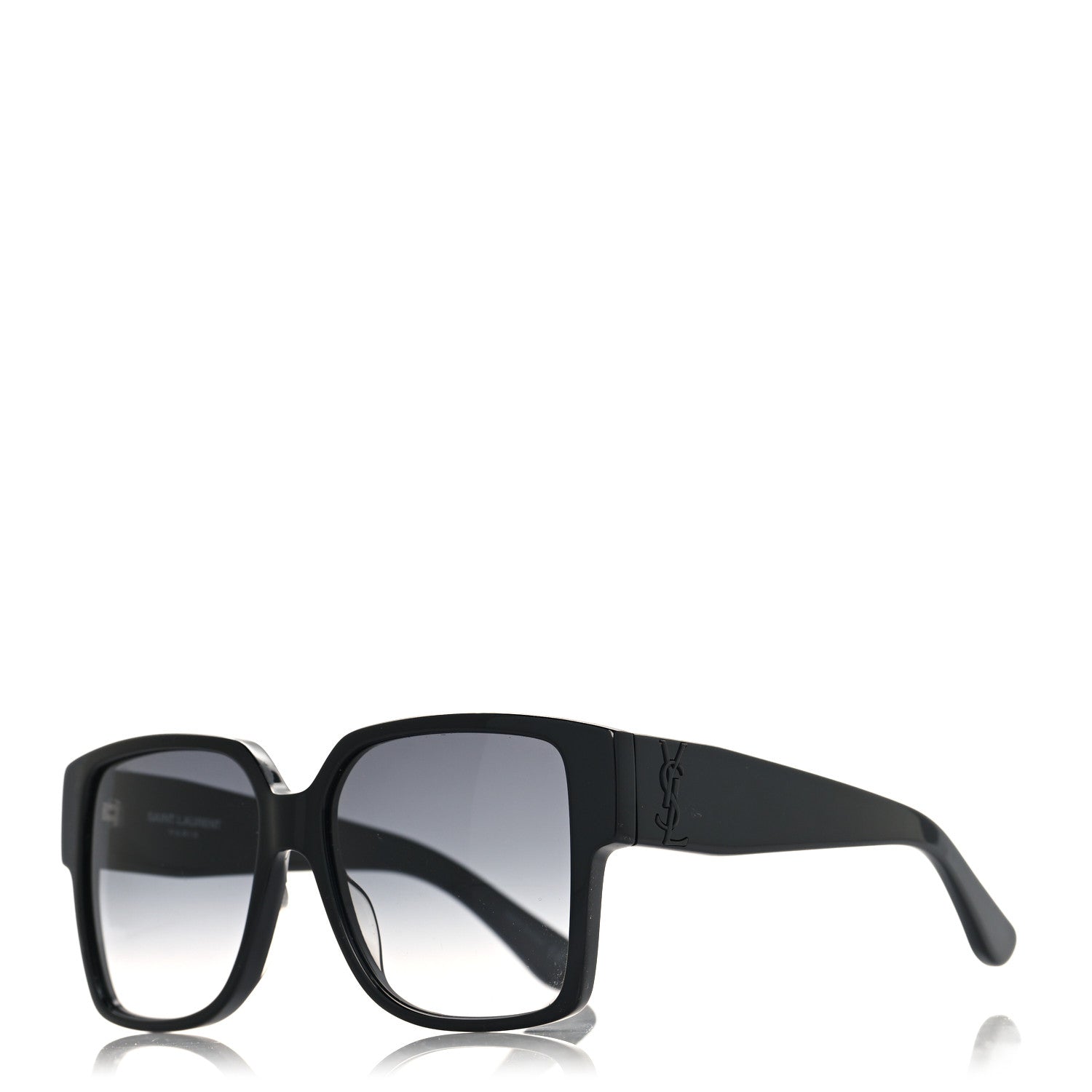 Saint Laurent Acetate Square SLM9 002 Sunglasses Black 1 of 7