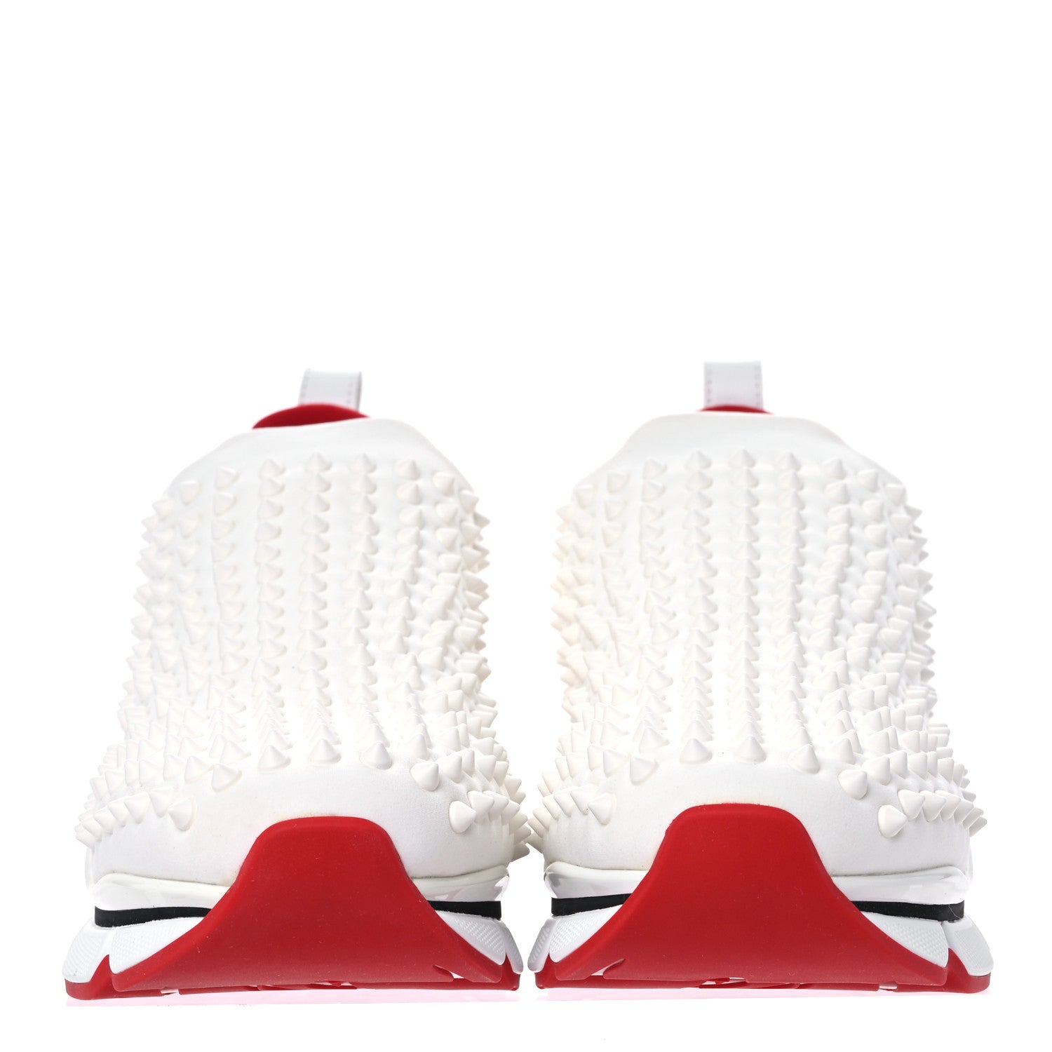 Christian Louboutin Neoprene Spike Sock Donna Flat Sneakers 40 White Snow 2 of 8