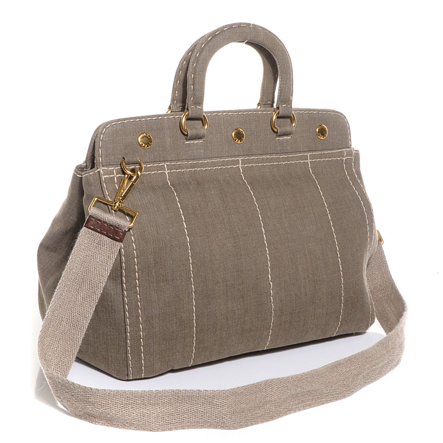 Denim Logo Tote Militare