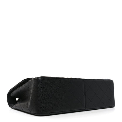 Chanel Caviar Quilted Jumbo Single Flap Black 4 of 10