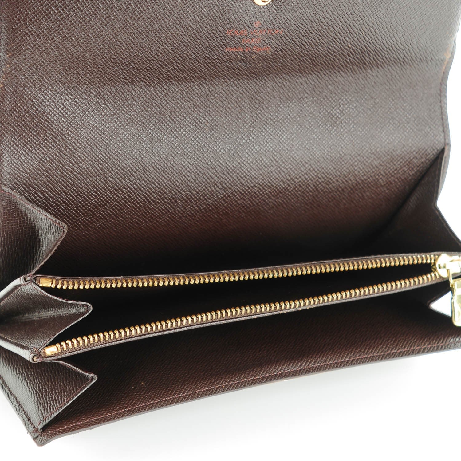 Louis Vuitton Damier Ebene Sarah Wallet 6 of 7