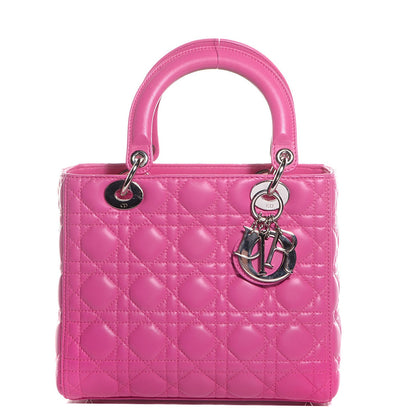 Christian Dior Lambskin Cannage Medium Lady Dior Pink 1 of 7