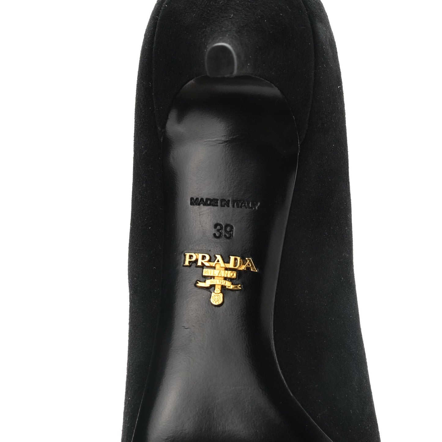 Suede Pointed Toe Pumps 39 Black