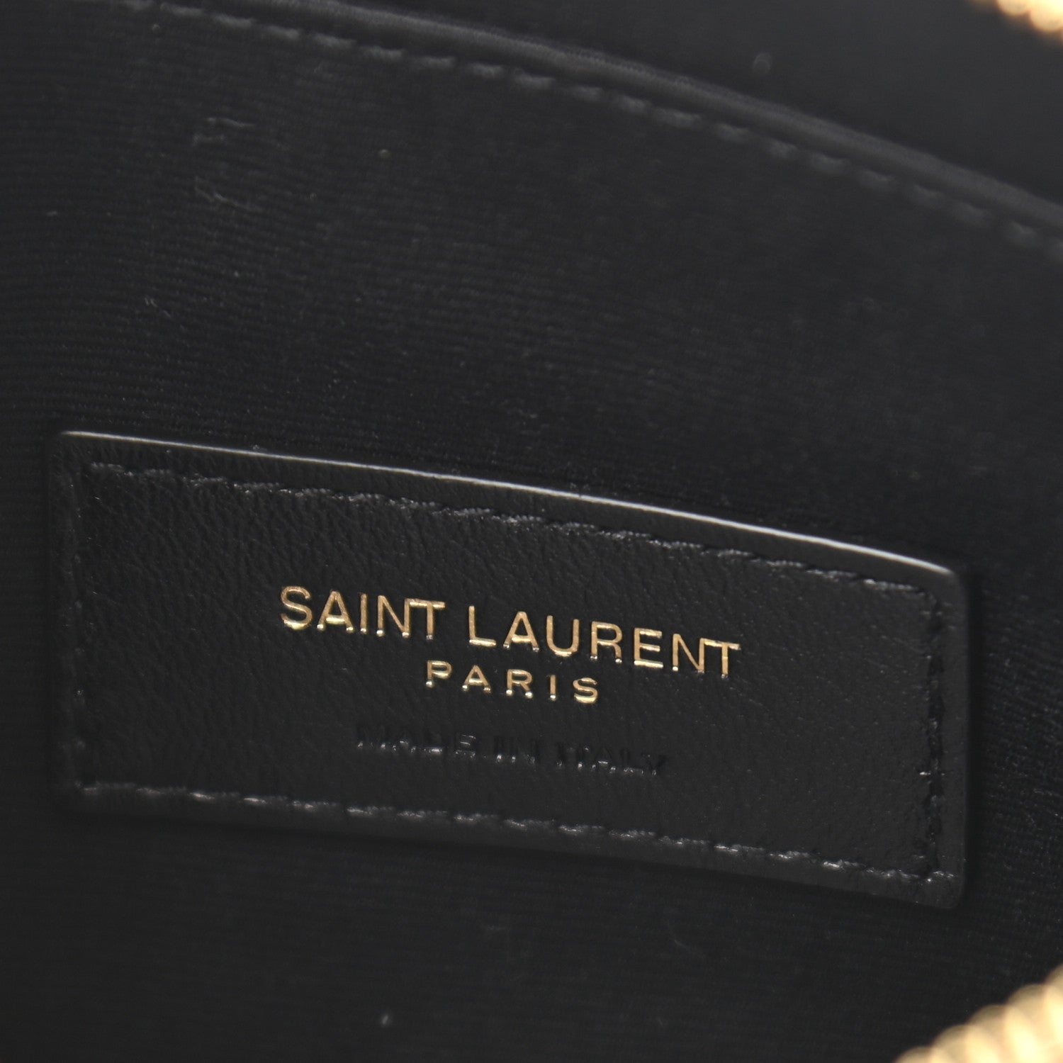 Saint Laurent Crocodile Embossed Calfskin Monogram Zip Bill Pouch Pecan 7 of 7