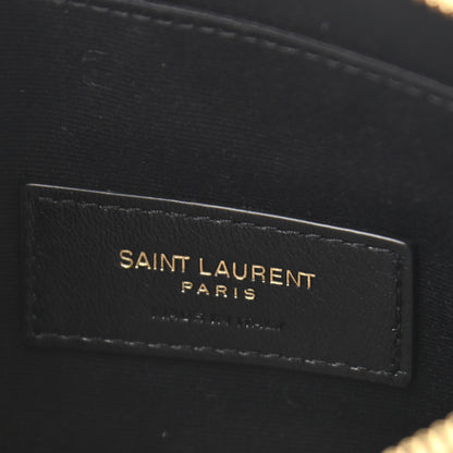 Saint Laurent Crocodile Embossed Calfskin Monogram Zip Bill Pouch Pecan 7 of 7