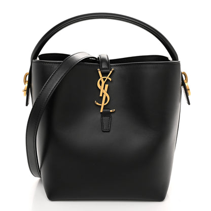 Saint Laurent Shiny Calfskin Le 37 Mini Bucket Bag Black 1 of 9
