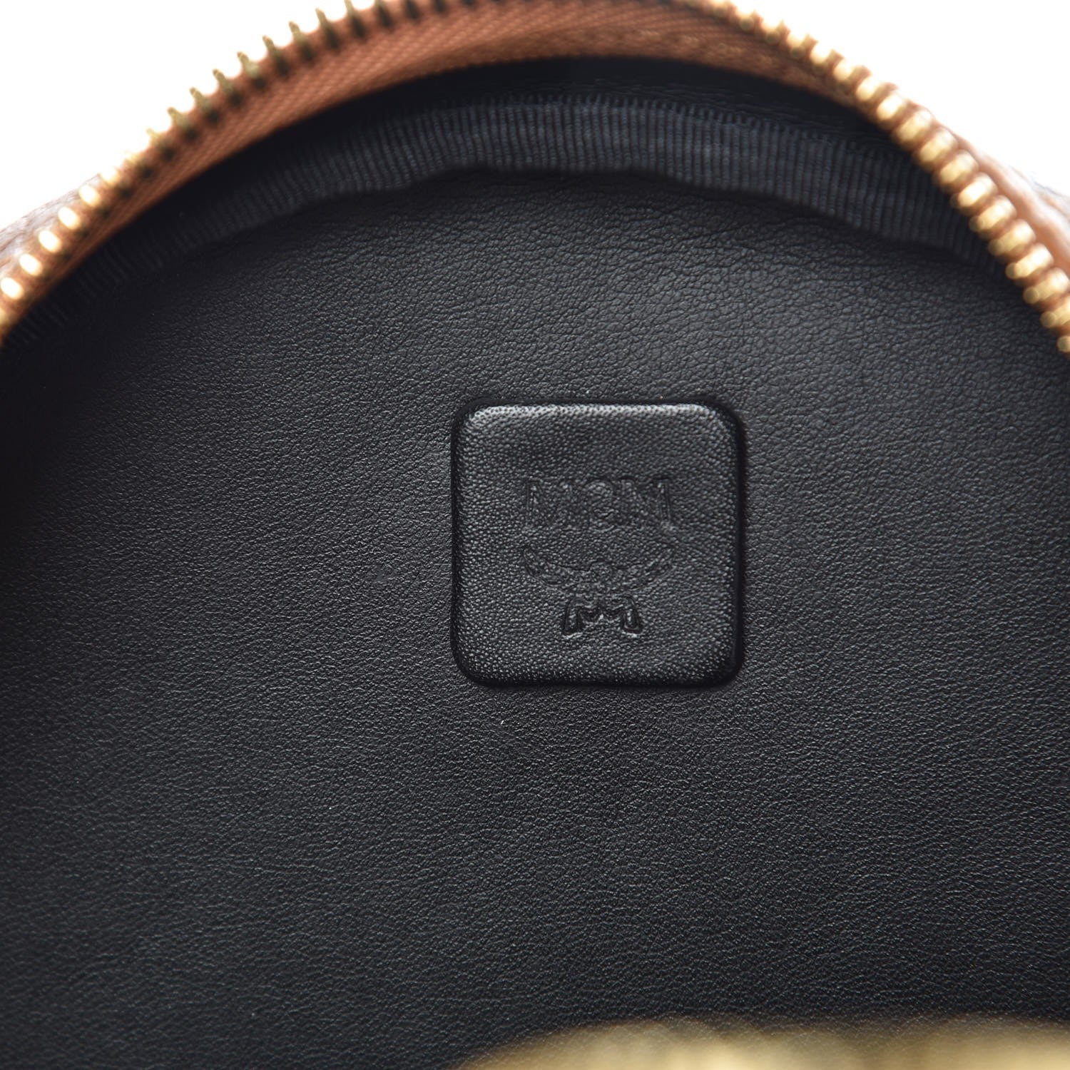 MCM Visetos Small Side Stud Stark Backpack Cognac 11 of 12