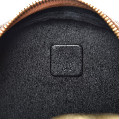 MCM Visetos Small Side Stud Stark Backpack Cognac 11 of 12