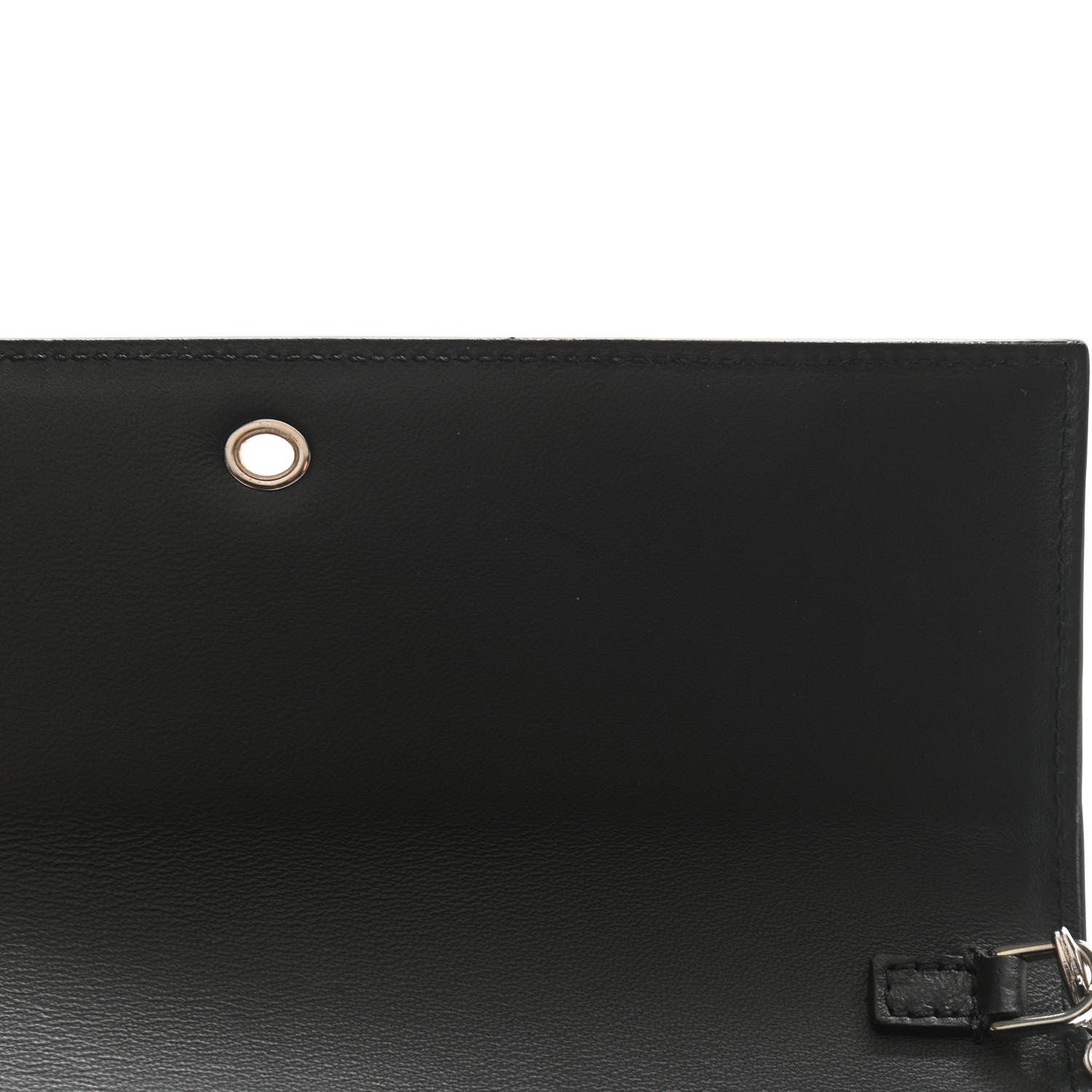 Alexander McQueen Silky Amish Grain Calfskin Skull Wallet on Chain Duck Egg 10 of 11