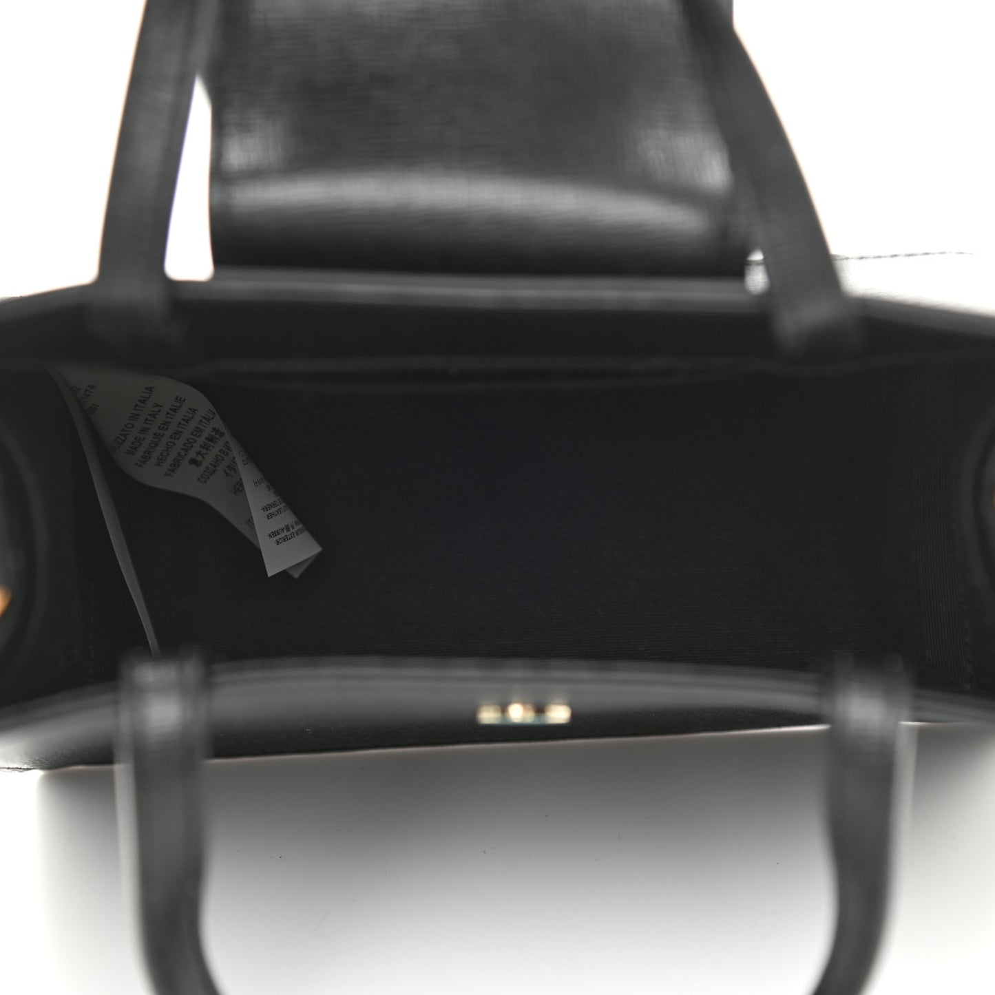 Saffiano Virtus Top Handle Shoulder Bag Black