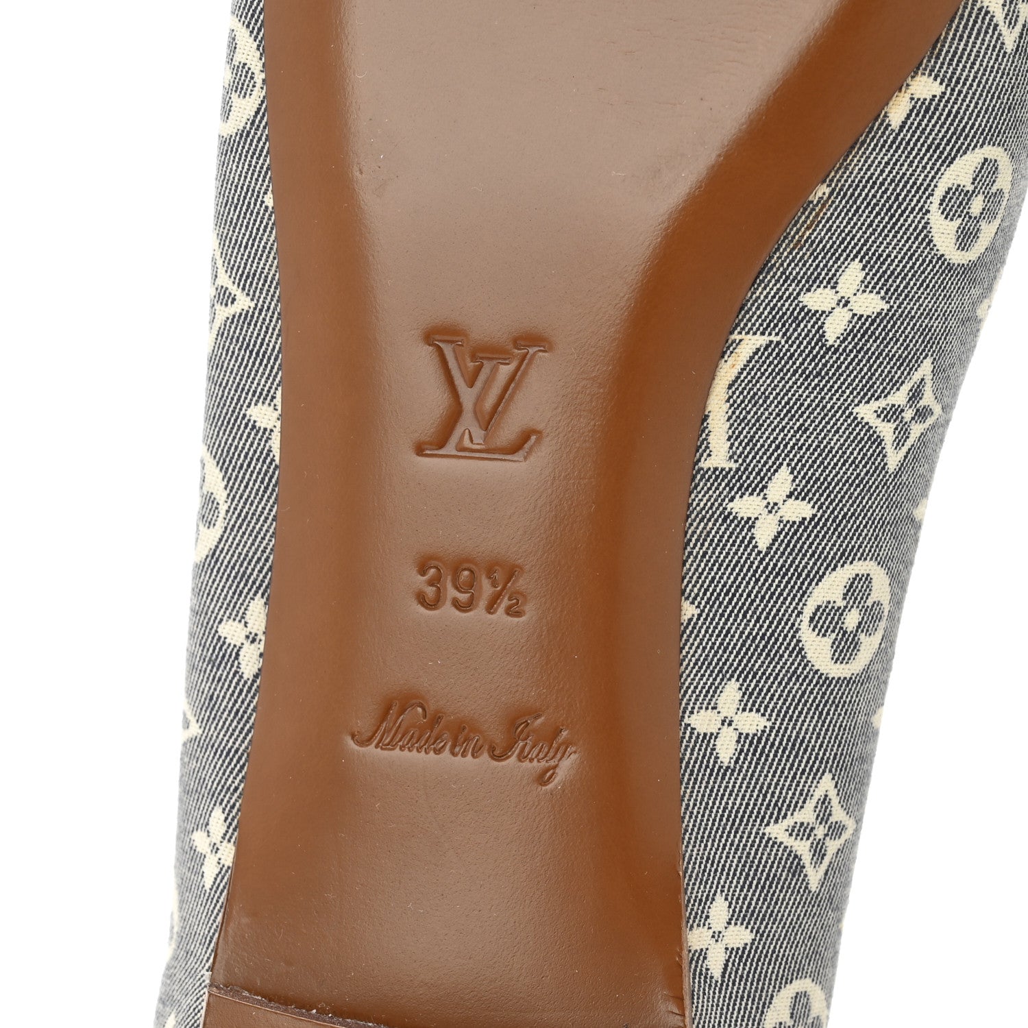 Louis Vuitton Canvas Patent Monogram Ballerina Flats 39.5 Grey 7 of 10
