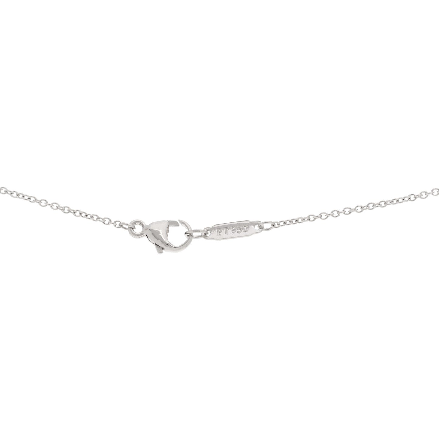 Platinum Diamond Jazz Graduated Pendant Necklace
