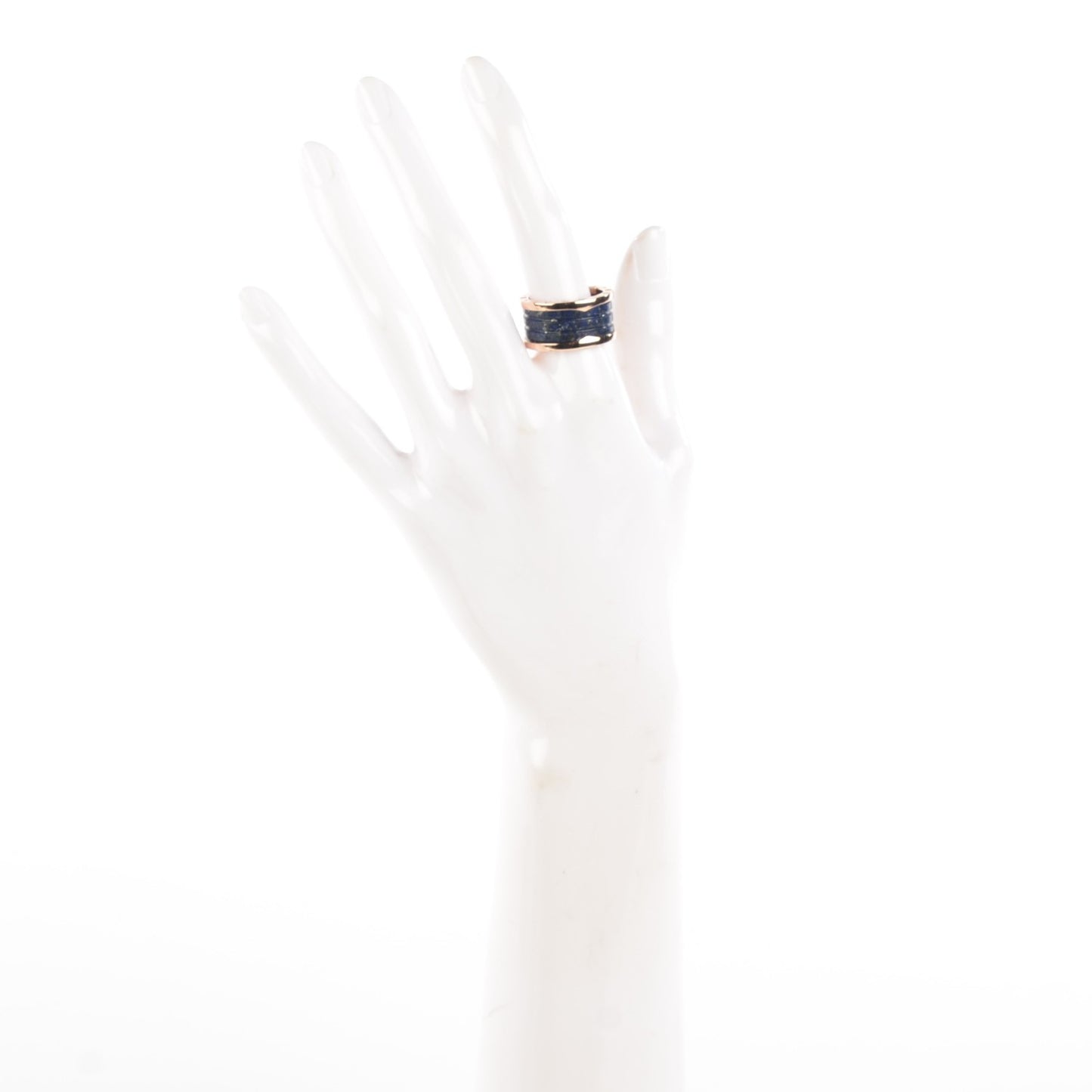 18K Rose Gold Lapis B.Zero1 Four-Band Ring 58 8.5