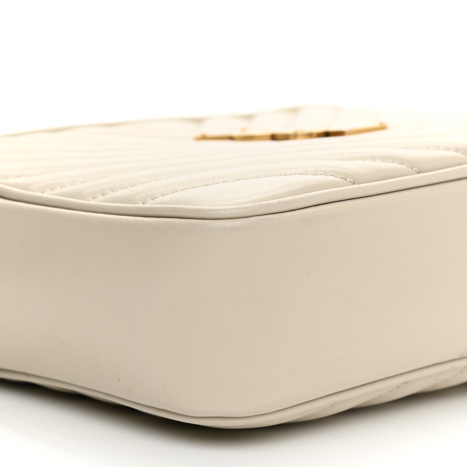 Saint Laurent Calfskin Matelasse Monogram Lou Camera Bag Crema Soft 9 of 21